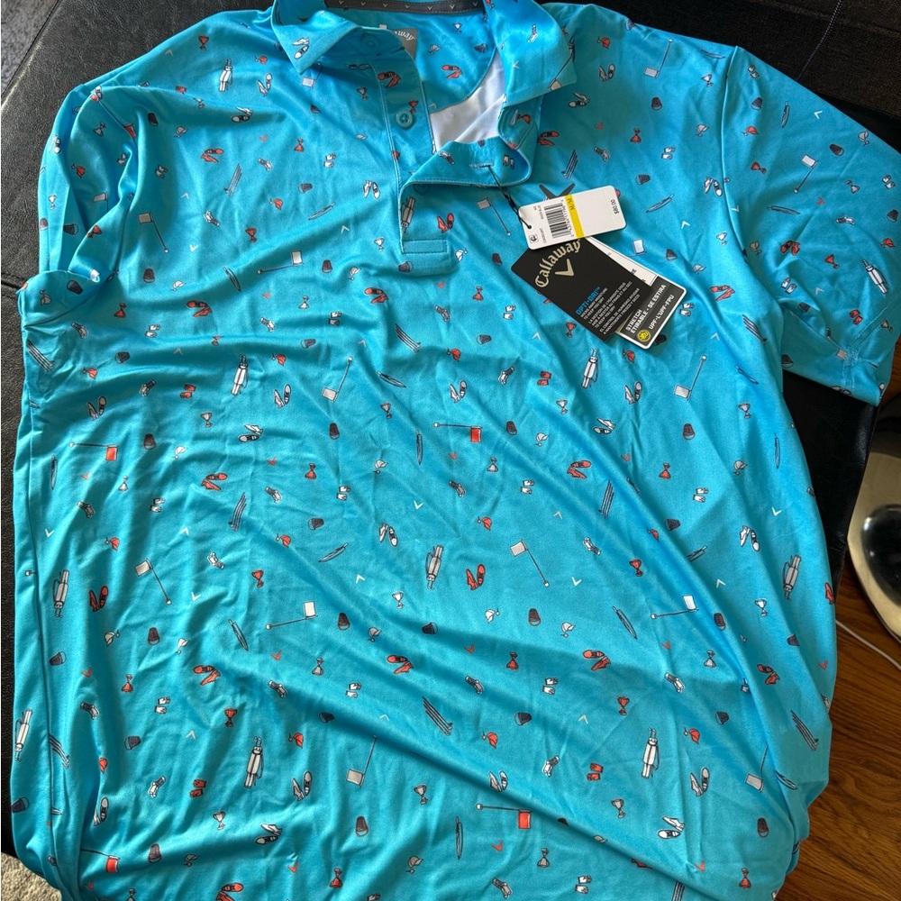 Callaway Blue Golf Polo NWT